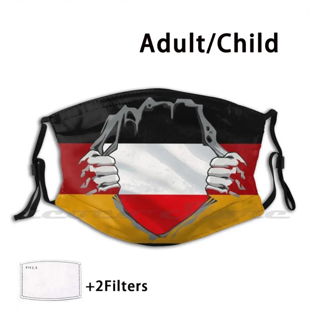 

German Empire Flag Fahne Germany Kaiser Gift Idea Mask Adult Child Washable Pm2.5 Filter Logo Creativity Germany Empire The