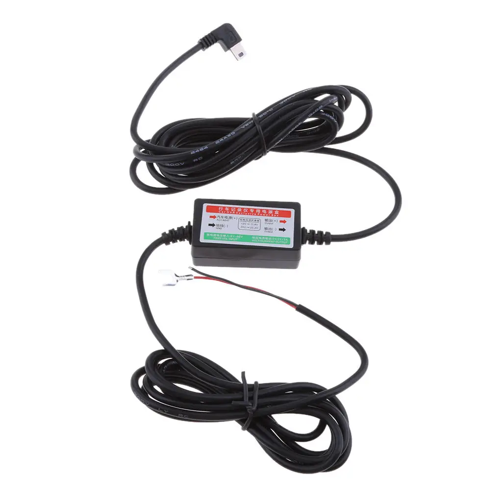 Durable Car Cam Hardwire Kits 8/36v To 5v Power Adapters Inverter Mini