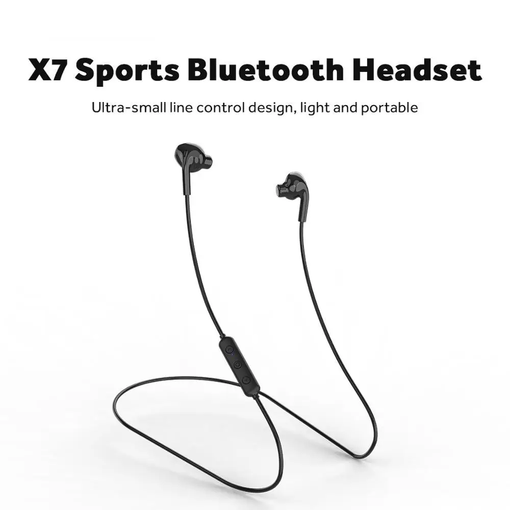 X7 Спорт Bluetooth гарнитура двойной аккумулятор Магнитная Управление Беспроводной
