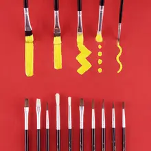 Кисть для начинающих, 15 комплектов материалов для рисования, кисть для акриловой живописи маслом, кисть для гуаши и акварели L41E