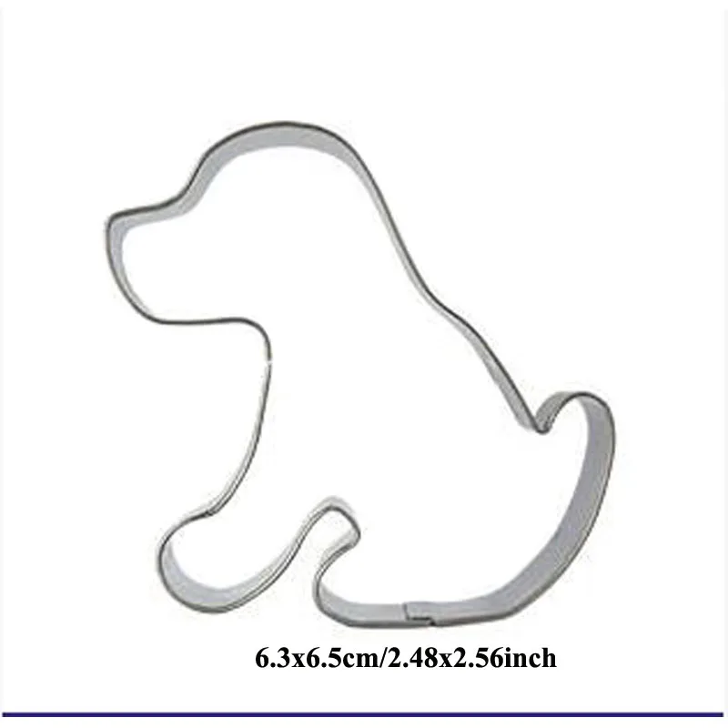 Cute dog house bone paw metal Cookie Cutter Cookware Biscuit Mold Fondant Cake Tools Baking Mold DIY cake mold cookie cutters cookie mold