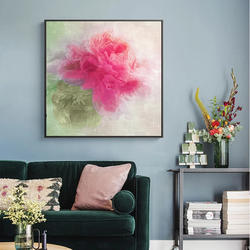 

Modern Abstract Wall Art Canvas Painting Watercolor Flower Prints Wall Pictures for Living Room Cuadros Home Decor No Frame