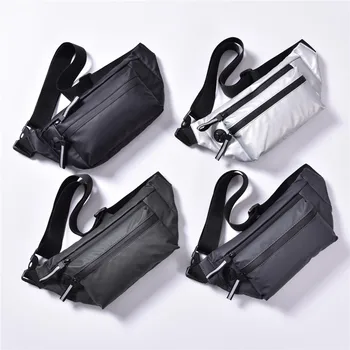 

Waterproof Waist Bag Male Personality Oxford Chest Bag Casual Outdoor Sport Messenger Bag Fashion men women headphone plug pack
