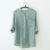 Linen collar cotton and linen long-sleeved shirt thin women's clothing - Цвет: Мятный