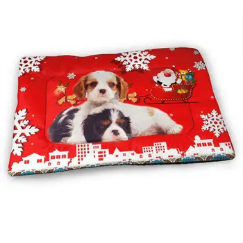 

Pet Large Dog Bed House Warm Soft Nest Puppy Kennel Sofa Cat Sleeping Blanket Merry Christmas Cavalier King Charles Prints