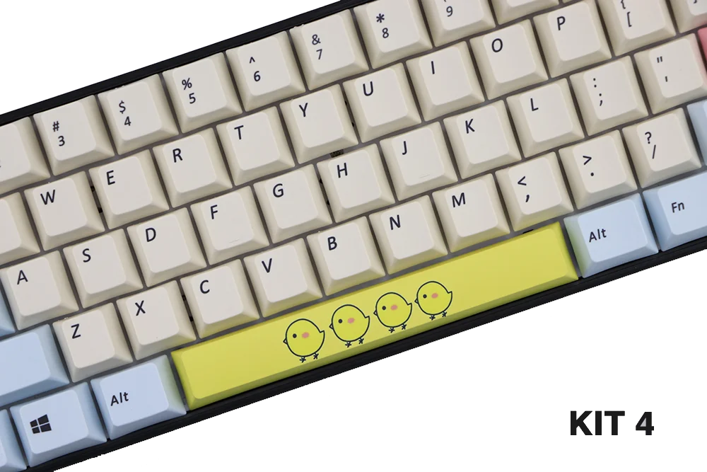 KIT 4 ПБТ краситель-подложенный пробел 6.25U Вишневый профиль - Цвет: KIT 4