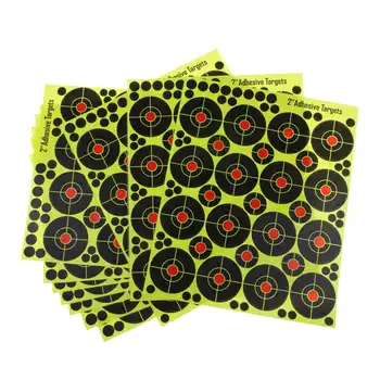 

10Pcs Reactive Splatter Glow Florescent Paper Target for Hunting Archery Training Fireing Accessories