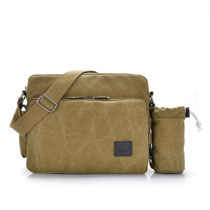 

New Style Multi-functional Canvas MEN'S Single-shoulder Bag Casual Retro Travel BEEKING Shoulder Bag iPad Travel Bag Wholesale