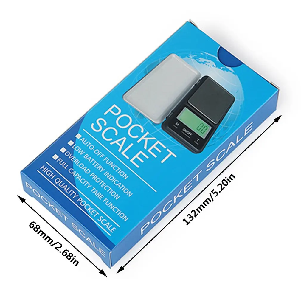 Portable electronic jewelry scale high precision pocket scale Meat Scale Jewelry Lab Carat Powder Scale with Back-Lit