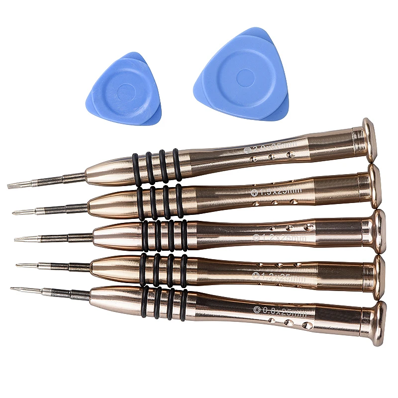 

5pc Magnetic Mini Flathead Phillips Micro Precision Head Small Screwdriver Set CRV Eyeglasses Watches Computer Tools Repair Kit