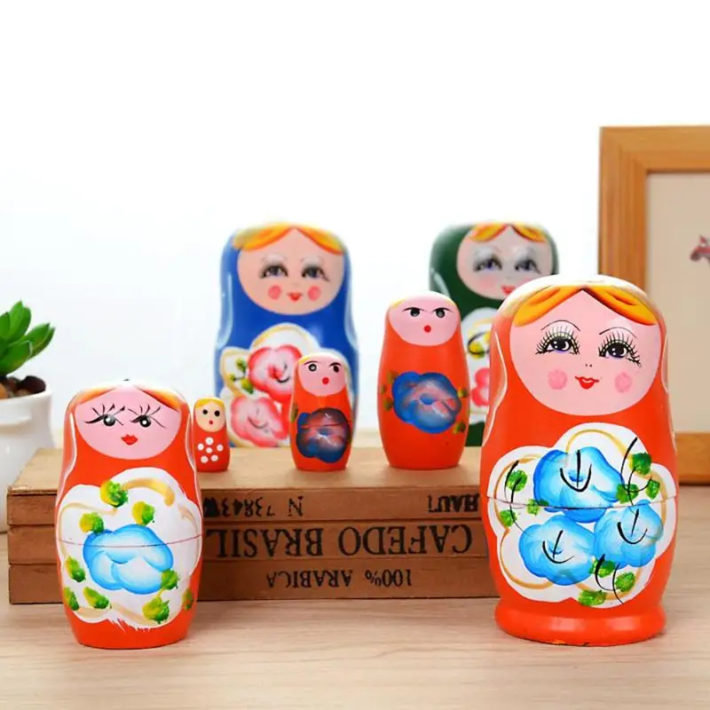 Новинка русская деревянная матрешка набор кукол ручной росписи Декор русские