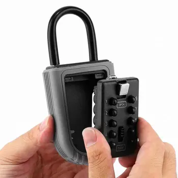 

Zinc Alloy Real Estate 10 Digit Combination Garage Safe Password Padlock Storage For Realtor Home Key Lock Box Waterproof