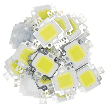 

10PCS/10W LED white Cold white Led chip for Integrated Spotlight 12v DIY Projector Outdoor Flood Light Super bright