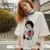 Alice In Wonderland T Shirt Women Cotton Tops Black Alice Snow White Princess Print Casual Short Sleeve 90s Vogue T-shirt Femme