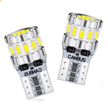 

2pcs T10 Led Canbus W5W Led Super Bright 168 194 6000K Signal Lamp Dome Reading Bulbs Car Interior License Plate Lights Auto 12V