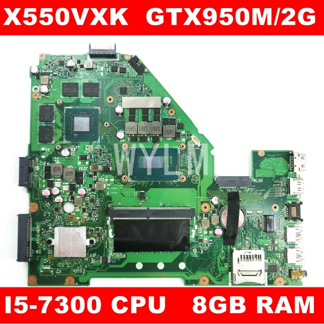 $US $299.99  X550VXK Motherboard 8G/I5-7300HQ GTX950M/2GB Mainboard REV2.0 For ASUS X550VXK X550VX FX50V ZX50V X