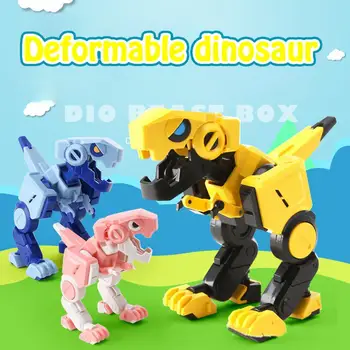 

High Quality Transformation Dinosaur Deformation Cube Tyrannosaurus Kids Toy Educational Toy Christmad Xmas Gift Drop Shipping