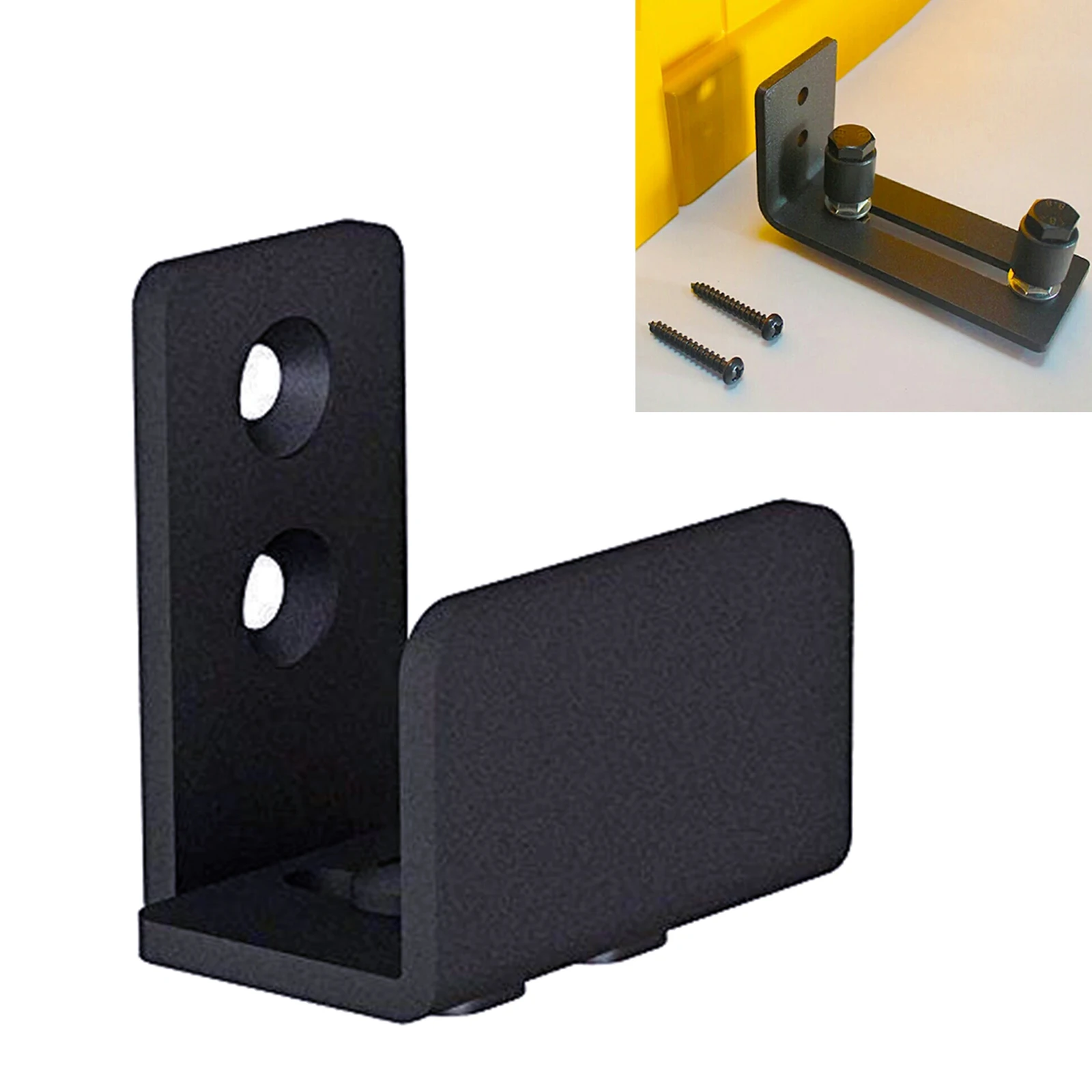 Sliding Barn Door Bottom Wall Mount Floor Guide with Screws Hardware Accessories