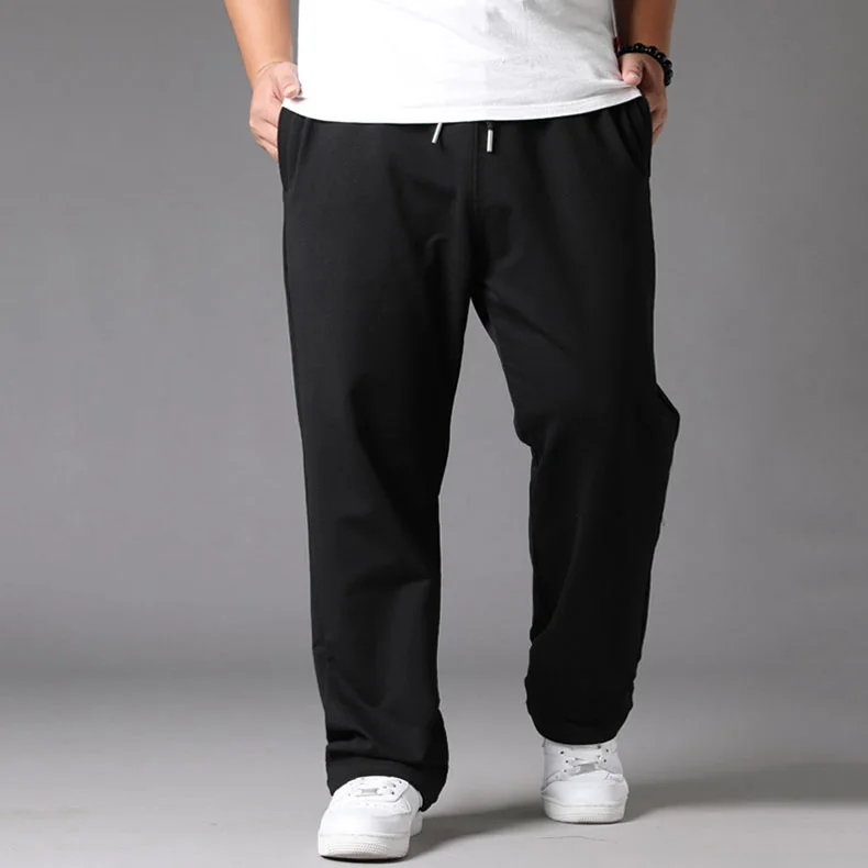 white joggers 10XL Oversized Black Casual Pants Mens Breathable Sweatpants Elastic Waist Jogger Pants Quick Dry Baggy Trousers Men Streetwear fishing pants Sweatpants