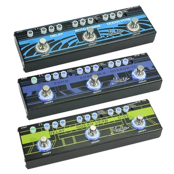 

Rowin Multi Effect 3-In-1 Guitar Pedal Delay Reverb Rotator Effect Echo Chorus Overdrive Effect Delay Reverb Distortion Effects