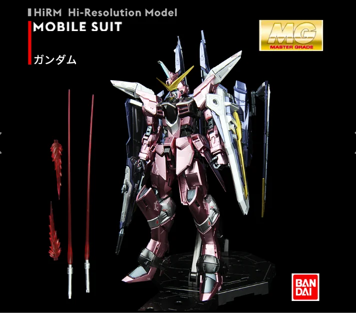 BANDAI MG 1/100 ZGMF-X19A INFINITE JUSTICE gunдамская металлическая раскраска бесконечная сборка модель подарки на день рождения Фигурки игрушки