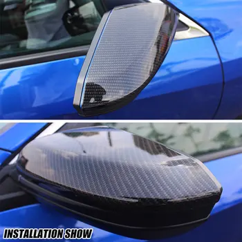 

Side Mirror Cap Car Mirror Cover Protective Rearview Mirror Cover Auto ABS 2pcs Stickup for Civic 2016