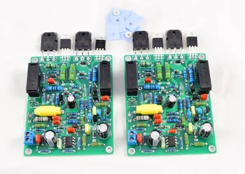 

New 1Pair 2 channels QUAD405 -2 TL071 + KD1047 / TIP42CG 100W+100w Audio Power Amplifier Board finished board