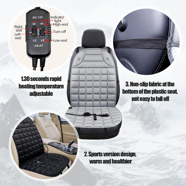 Universal Heated Car Seat Cushion 12V Car Seat Heater Warmer Cover