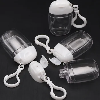 

10pcs 30ml Empty Hand Sanitizer Bottles Refillable Plastic Container Transparent Gel Bottle Bathroom Accessories