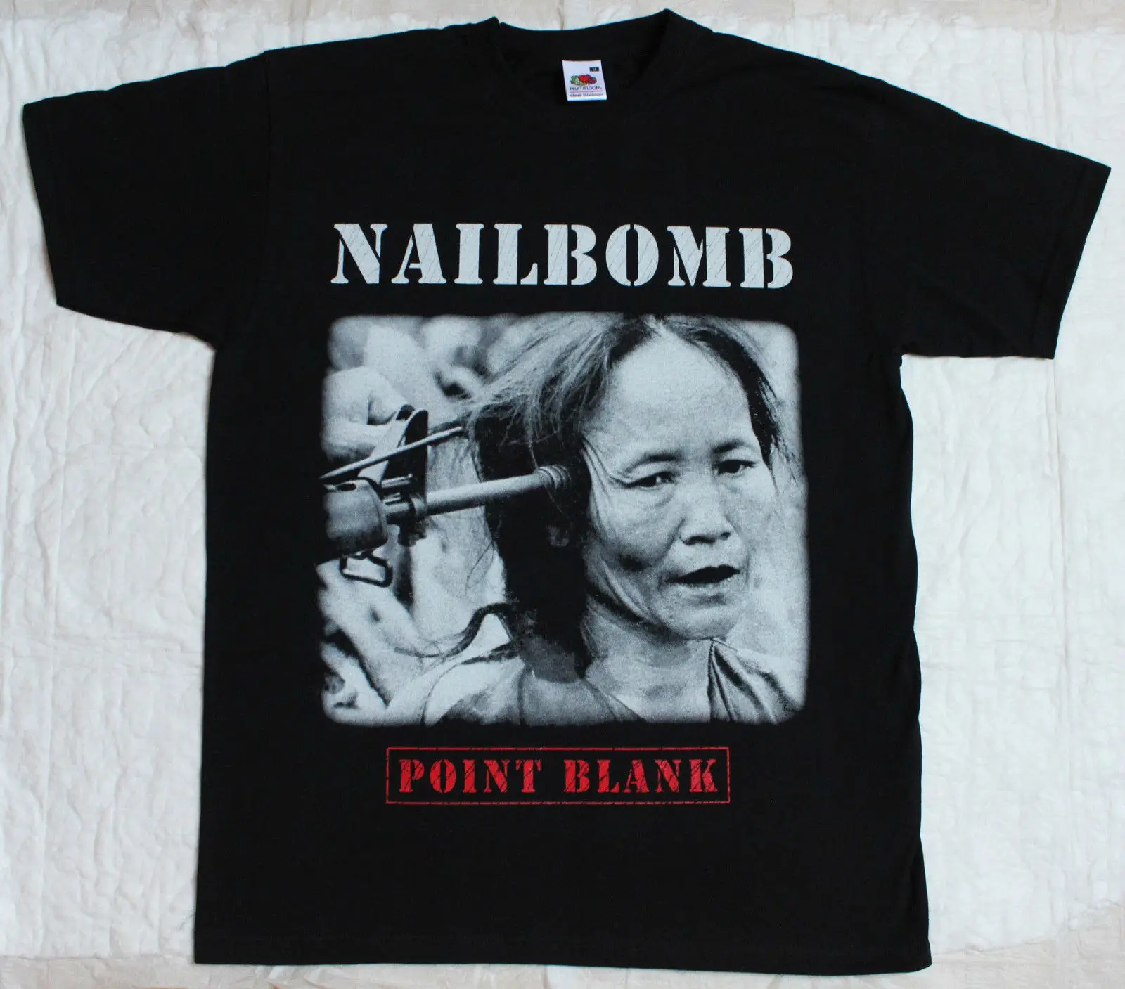 S-5XL NAILBOMB POINT BLANK➔ SEPULTURA кавалера трэш панк Новая Черная футболка 100% хлопковая