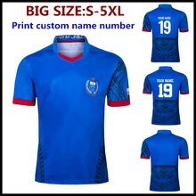 custom name and number rugby jersey 2019 Samoa RWC HOME away RUGBY shirt big size S-5XL