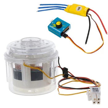 

Double Turbine Blade Brushless Fan Motor 12V 24V 36V Double Worm High Speed Motor With Brushless Drive For DIY Vacuum Cleaner