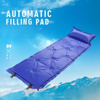 Self Inflating Sleeping Pad Camping Pad with Pillow Air Mattress Bag Picnic Beach Mat Sand Mat for Adults 3