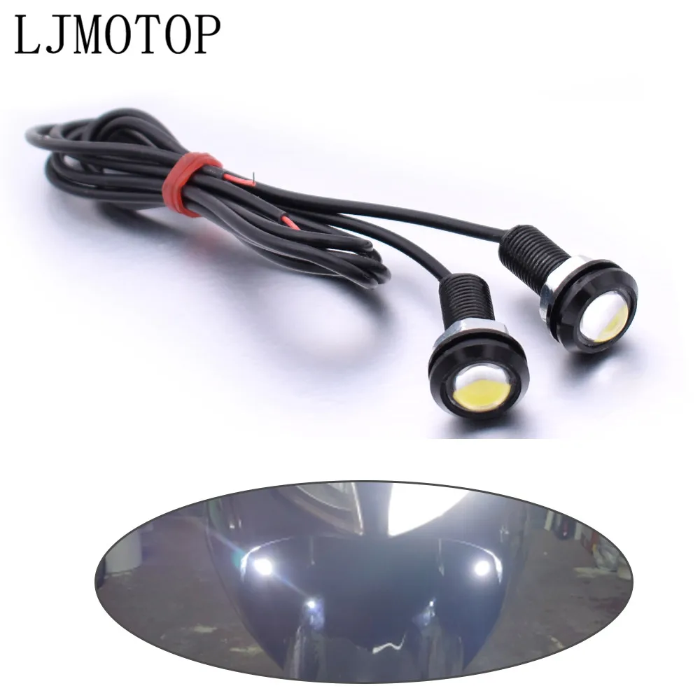 DC 12V Eagle Eye LED 18mm Hawkeye DRL Daytime Running Light Signal Bulb For Moto Guzzi Brutale 1000 Serie Oro 1200 SPORT AUDACE |