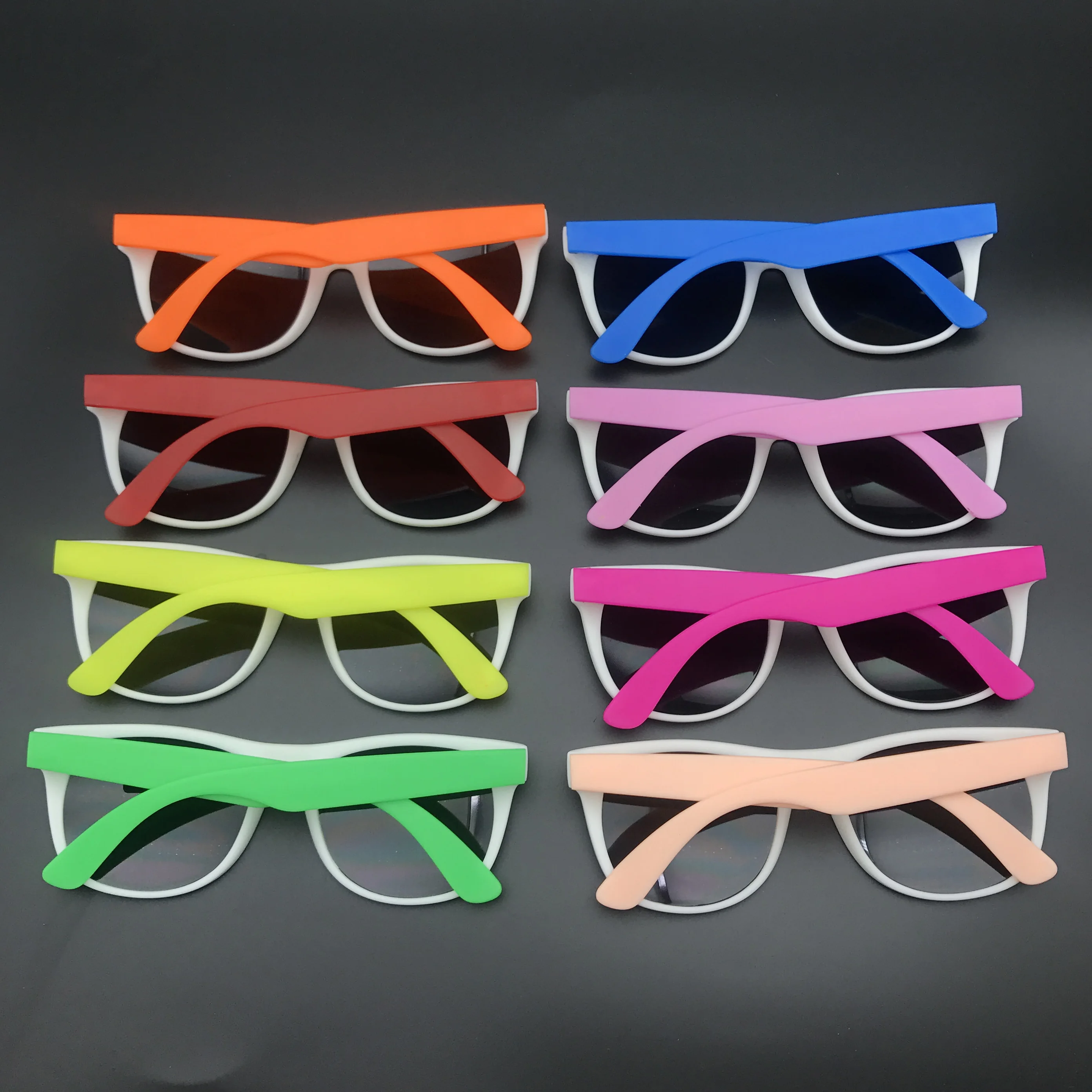 60 пар неоновые индивидуальные вечерние солнцезащитные очки с темными линзами в стиле 80 идеальные красочные свадебные пляжные вечерние сувениры