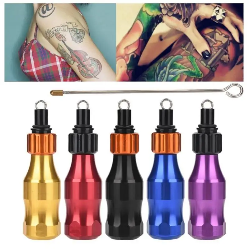 5colors Adjustable Aluminium Tattoo Cartridge Grip Tubes Needle Bar For