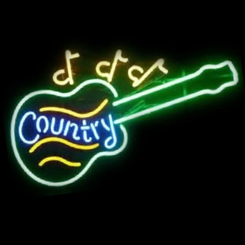 

Neon Sign Roc Ro Guitar Music Country Notes Neon Light Lamp Beer BAR Club Attract light Neon Light Wall Lights Aesthetic Room