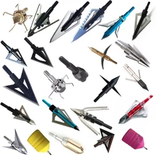 1 adet Broadheads 100gn-125gn oklar İpuçları ok başları okçuluk avcılık için geçerli bileşik yay yaylar ve geri tepme ok