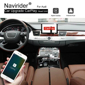 

Car Upgrade Audio Video System Airplay Wireless Carplay Andriod Auto For AUDI A8 2012-2018 Siri Voice GPS HDMI Interface Black