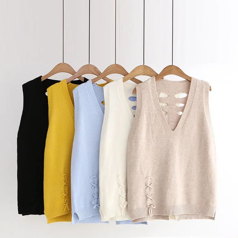 

2019 autumn new pullover sweater vest mori girl 54886