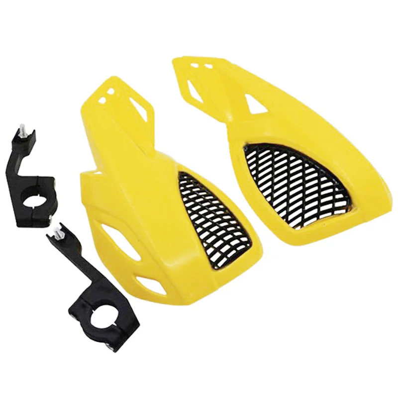 Мотоцикл ATV руль ручной ограждения для рычага протектор с креплением комплект прочный - Цвет: Yellow