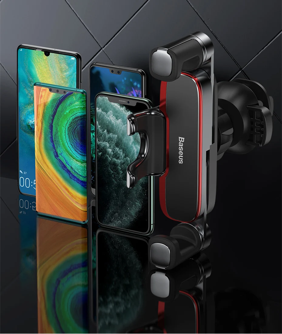 mobile grip holder Baseus Car Phone Holder for Car Air Vent Mount Cell Phone Support Phone Holder Stand for iPhone Samsung Metal Gravity Phone Hold mobile stand holder