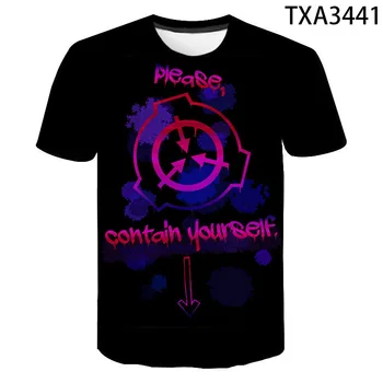 

2020 men and women new casual short-sleeved fashion SCP 3D printed children's clothing wild cool street trend quality T-shirt