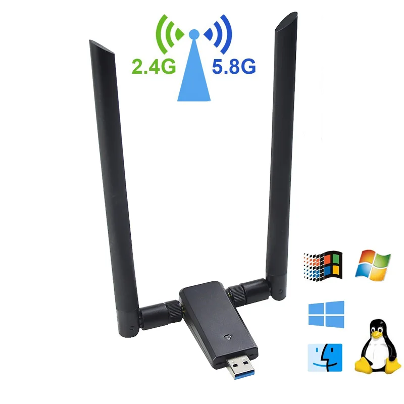 OEM продукт wifi прямой нано-адаптер usb 2,4 GGhz/5 Ghz ac 1200mbps usb 3,0 интерфейс wifi ключ