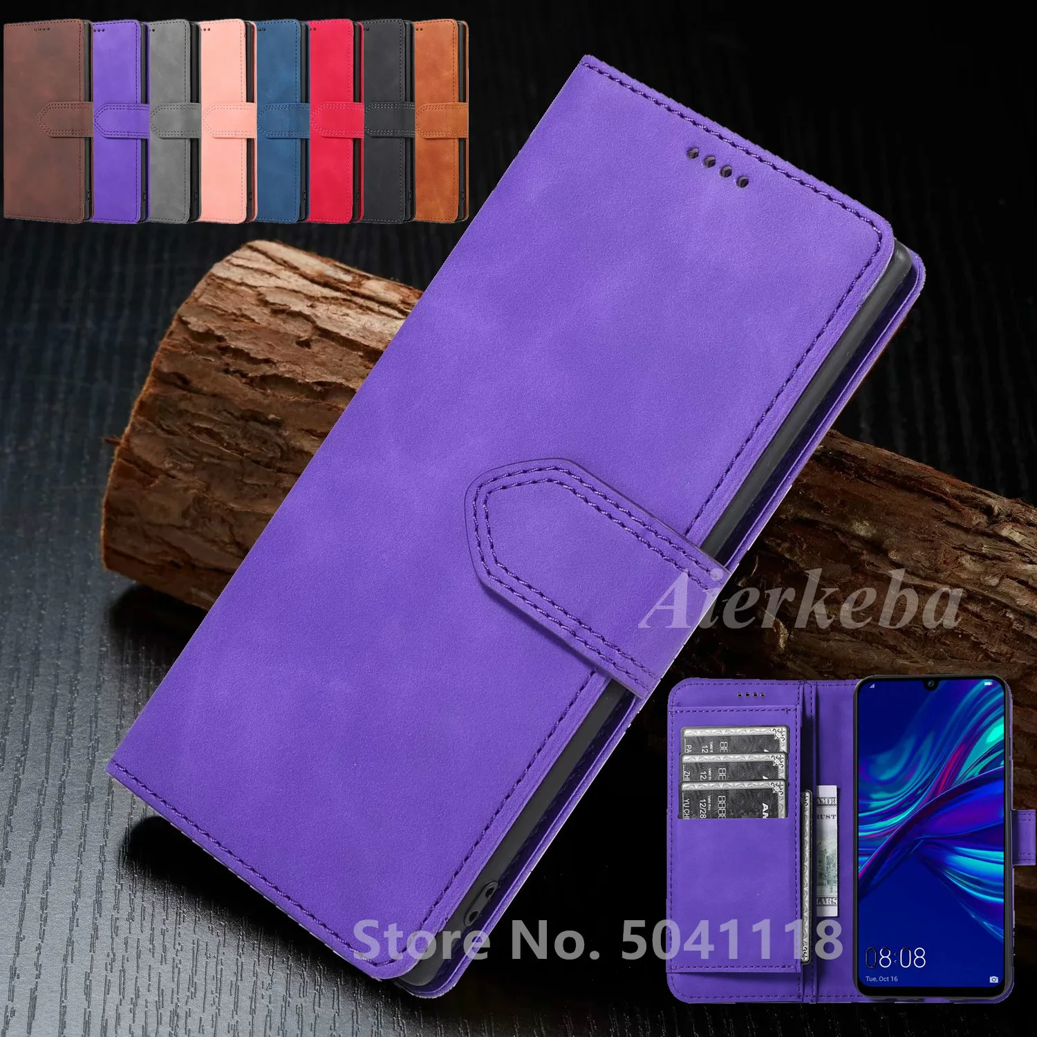 Роскошный кожаный чехол-книжка с бумажником для huawei P30 P20 Pro Lite Nova 3E 4E P Smart Y5 Honor8S держатель для карт чехол-книжка