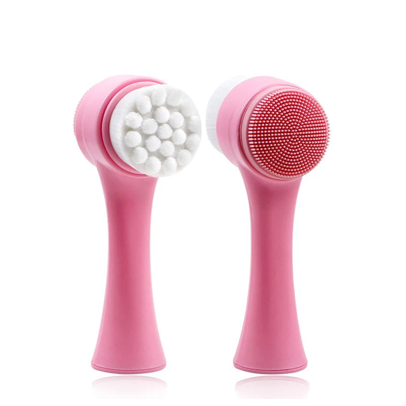 3D Double Sided Face Cleansing Brush Face Washing Skin Blackhead Remover Pore Cleaner Face Massage Brush VIP Dropshipping 2020 5