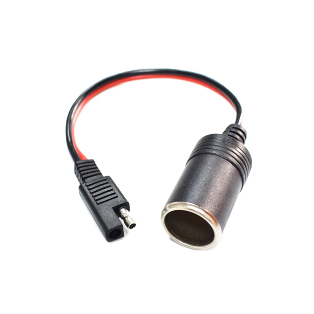 

14AWG 30CM Female Cigarette Lighter Socket to SAE with 2 Pin Quick Release Disconnect Connector Plug Extension Cable
