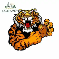 EARLFAMILY 13 см x 12 см мышечный Тигр графика модные автомобильные наклейки бампер доска для серфинга водонепроницаемый автомобиль обертывание