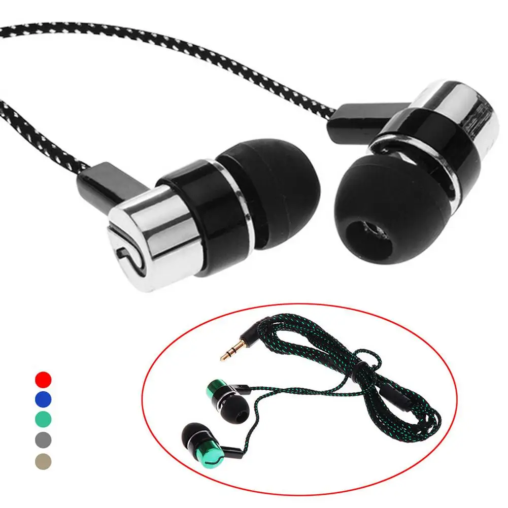 

New Arrival Bass Stereo In-Ear Earphone Wired Headphone Earbud Metal Headset for Phone PC