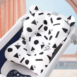 Alfombrilla de apoyo para asiento de bañera de bebé, cojín plegable para silla de ducha para recién nacido, almohada antideslizante, suave y cómodo para el cuerpo